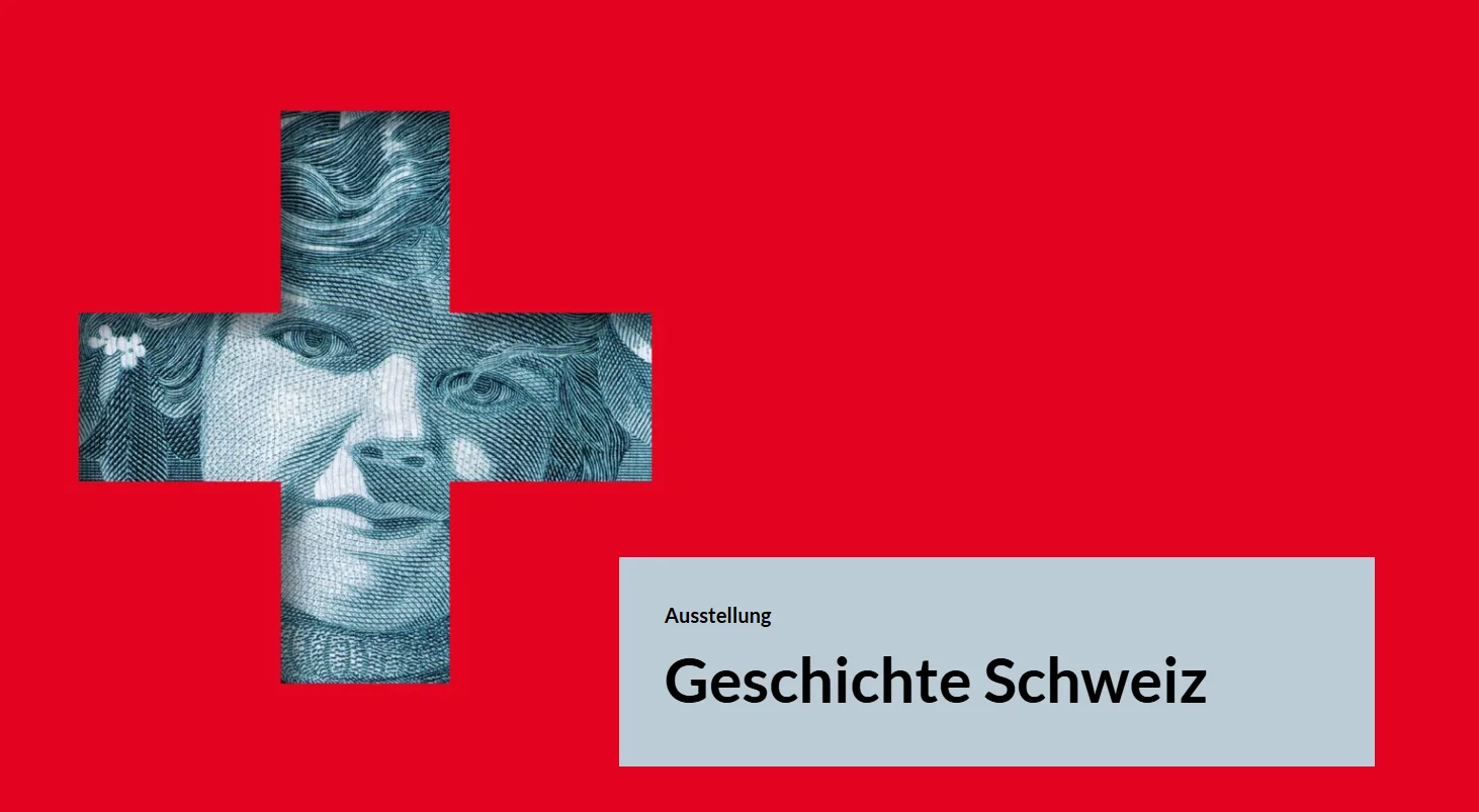 Logo der Ausstellung "Geschichte Schweiz" im Landesmuseum Zürich